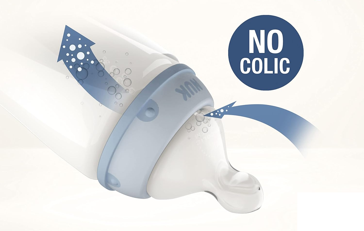 NUK First Choice+ set de inicio 4 biberones de vidrio + cesta organizadora 0-6 m