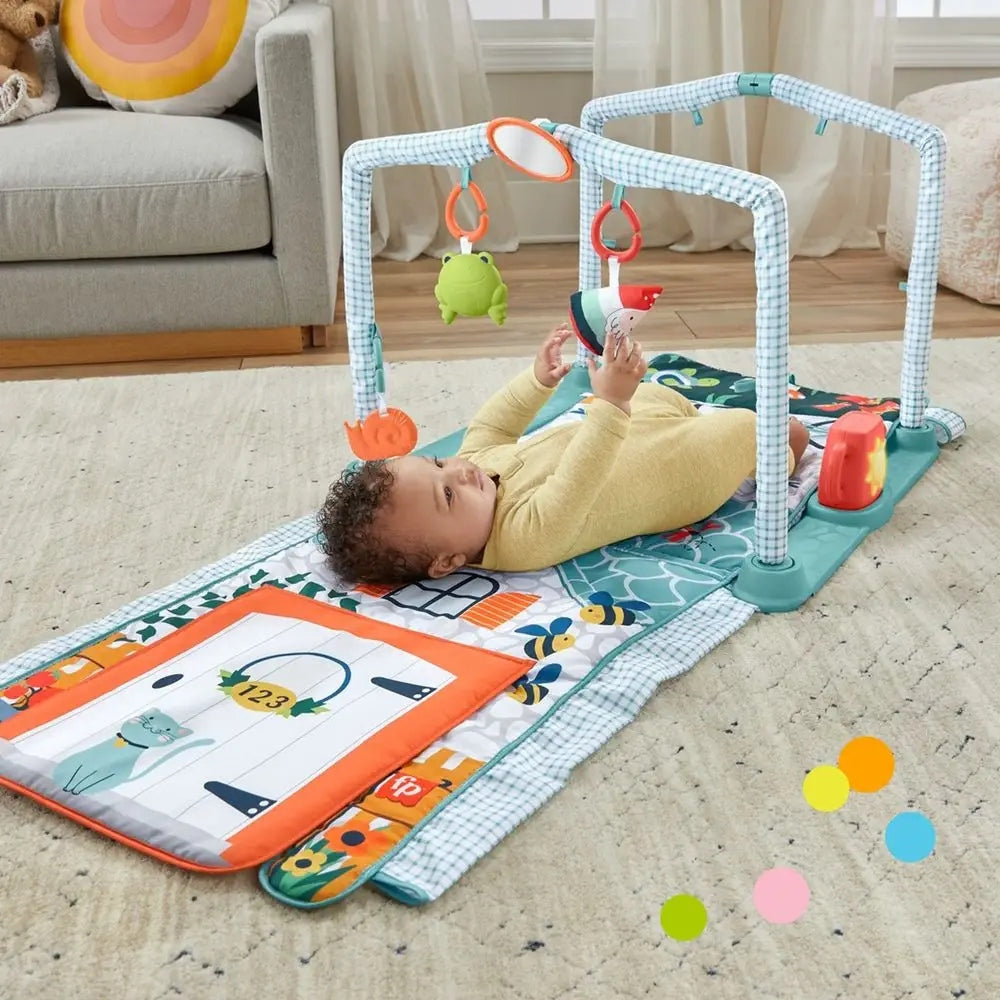 FISHER-PRICE 3-i-1-aktivitetsmåtte til leg, læring og udforskning