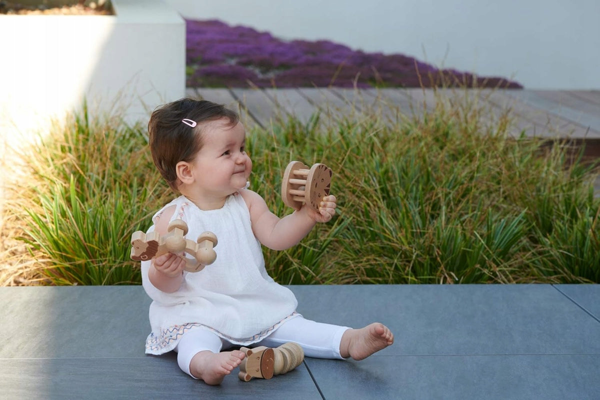 BEBE CONFORT Holzspielzeug-Set mit Rasseln 3 m+