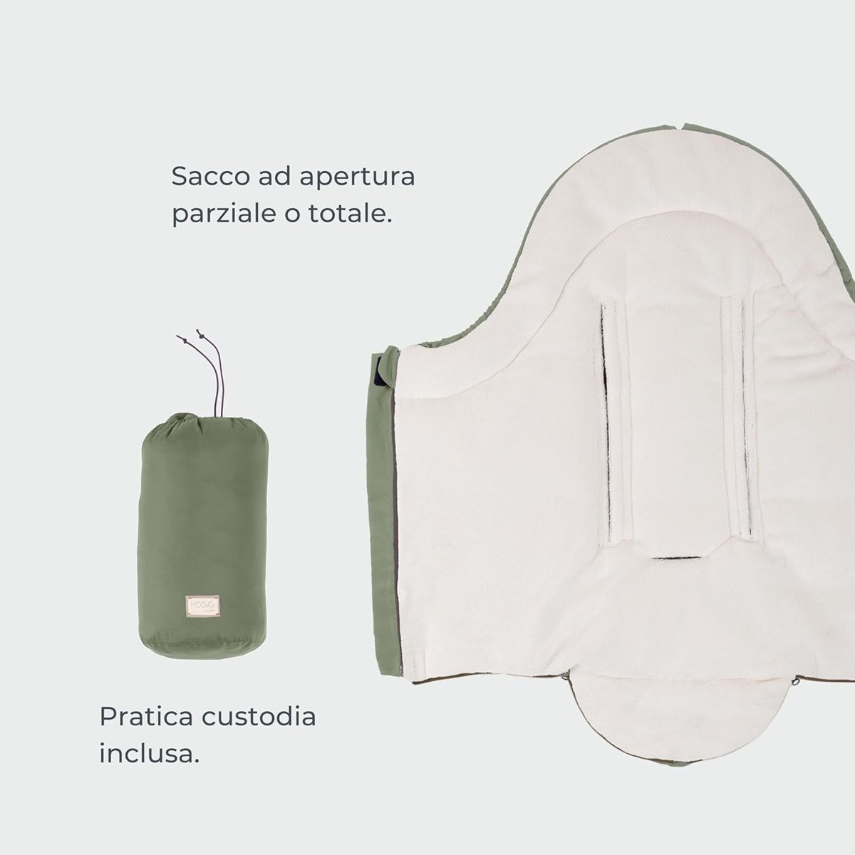 MOOVO NUVITA univerzalna zimska vreča za vozičke 0-6 m 80cm