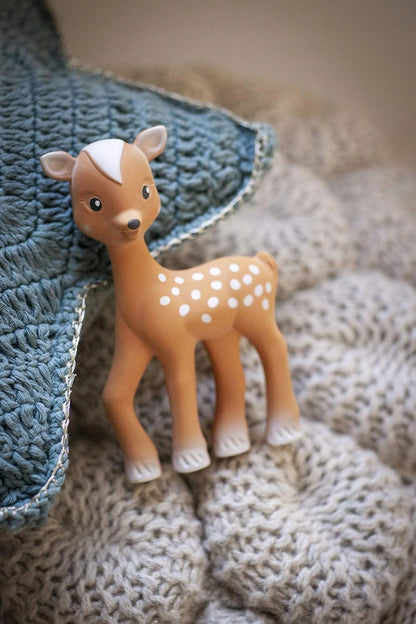SOPHIE la GIRAFE anneau de dentition en caoutchouc avec sifflet 15,5 cm CERF FANFAN