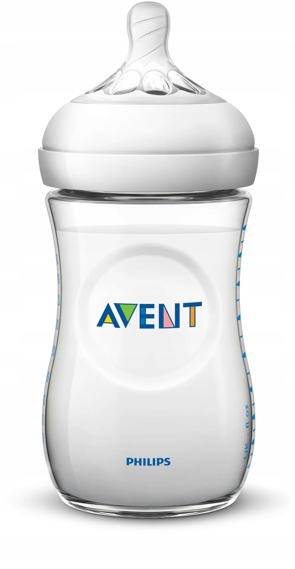 PHILIPS AVENT set med 4 flaskor, napp, borste