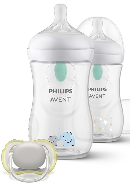 PHILIPS AVENT Natural RESPONSE AIRFREE VENT conjunto biberão 260ml x2 + tetina