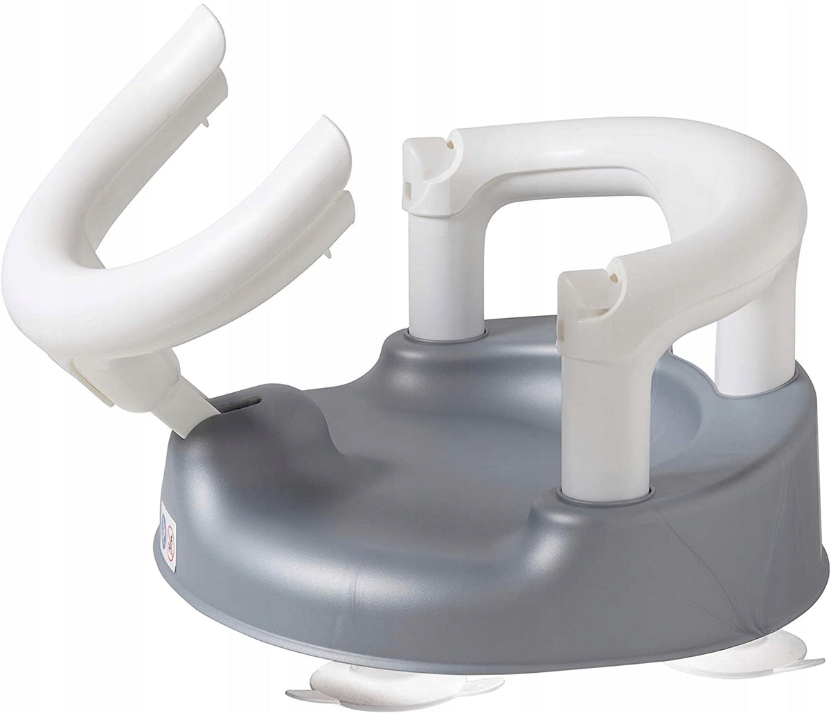 ROTHO Babydesign krzesełko do kąpieli 13kg, biało-szare, praktyczne siedzisko kąpielowe dla dziecka