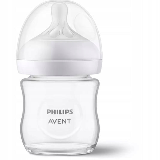 PHILIPS AVENT Natural Response skleněná láhev 120 ml 0+ dudlík 2