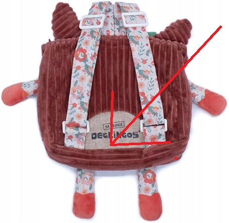 DEGLINGOS Plüschrucksack Kindergarten HIRSCH 26 x 36 cm