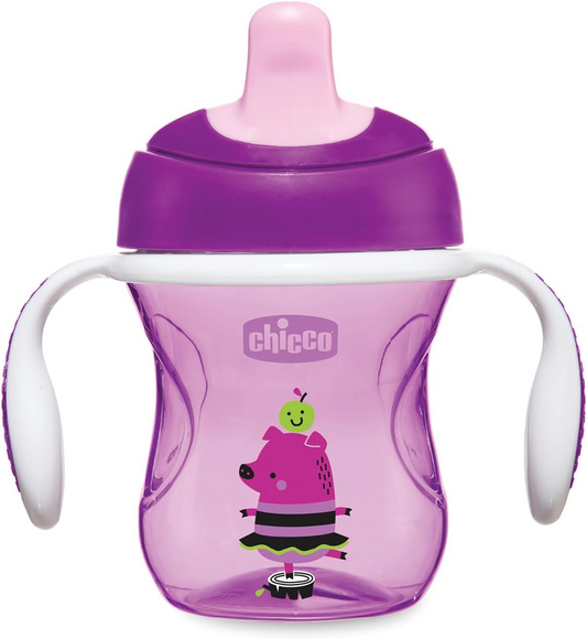 CHICCO Training Cup ποτηράκι εκπαίδευσης με στόμιο 200 ml 6m+