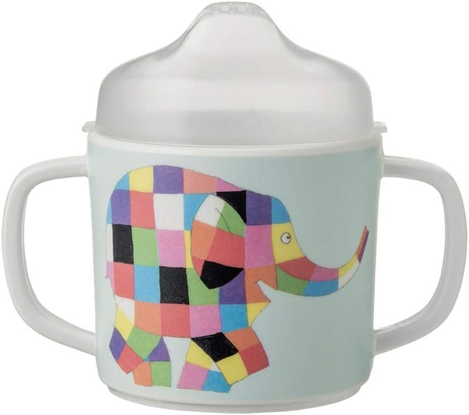 PETIT JOUR PARIS tazza per imparare a bere con beccuccio 150 ml 6 m+ ELEFANTE ELMER