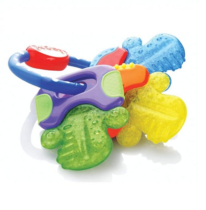 NUBY IcyBite inel gingival răcoritor din silicon 9 x 14 cm CHEI
