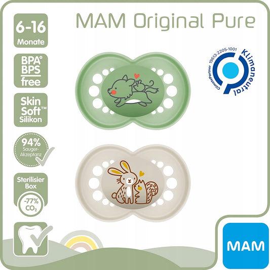MAM PURE fopspeen x2 6-16 + doosje