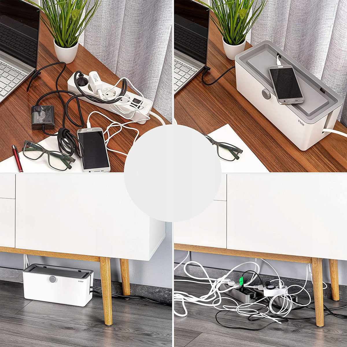 REER CableGuard power strip and cable protection