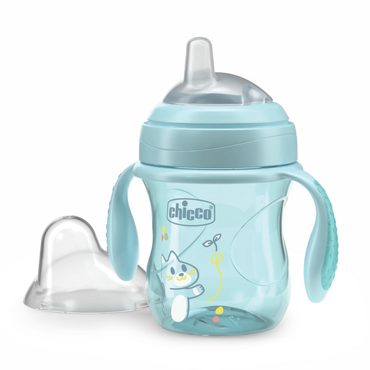 CHICCO Transition Cup gobelet anti-fuite avec embout et poignées 200 ml 4 mois et +