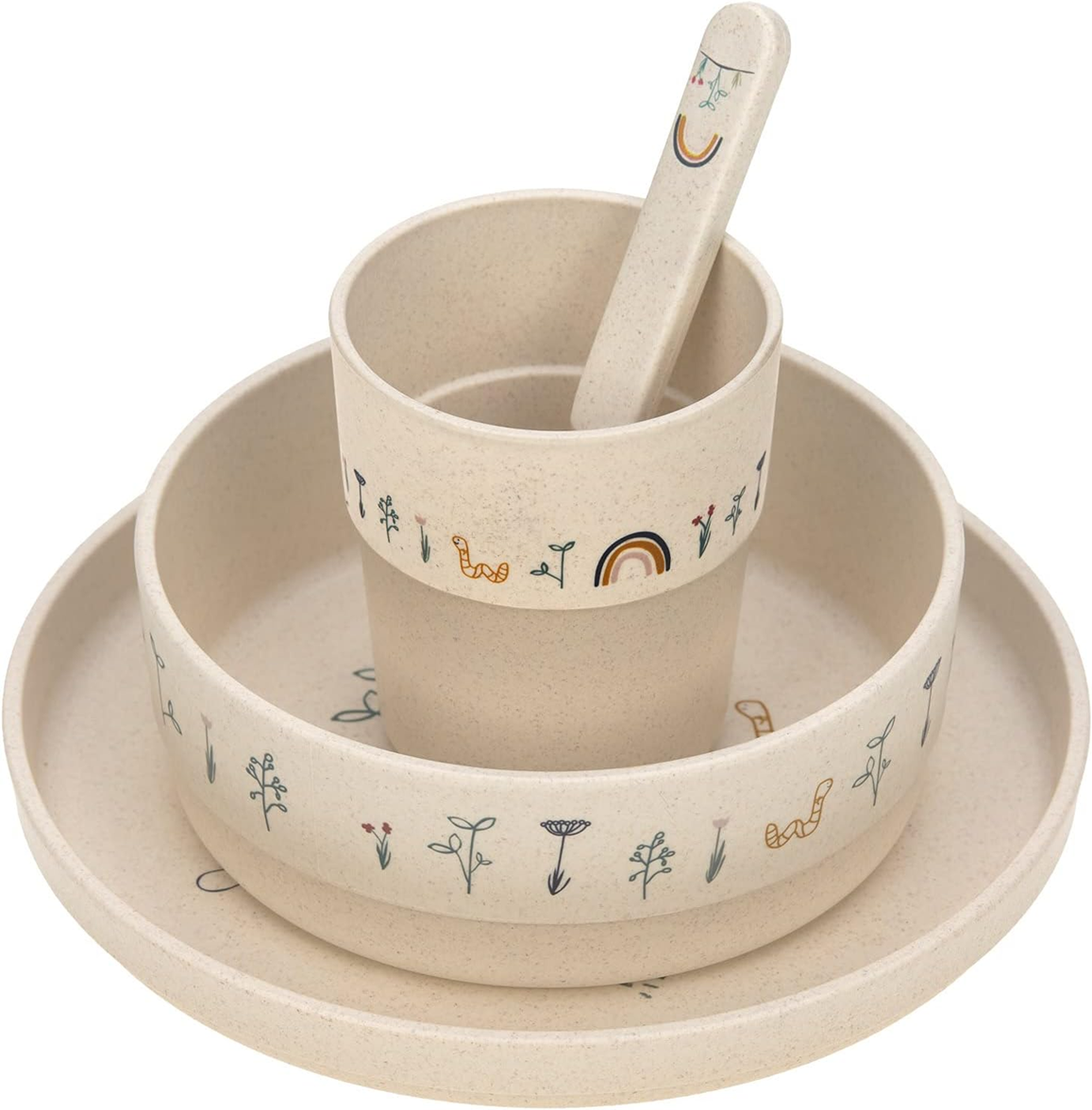LASSIG set di stoviglie senza melamina Garden Explorer
