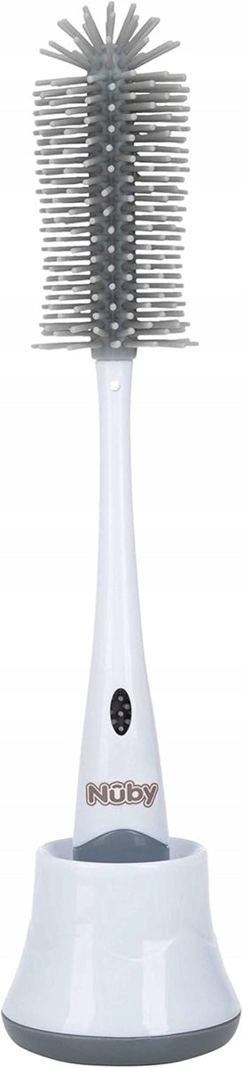 NUBY 2в1 четка за почистване на залъгалки и шишета 30 cm + поставка