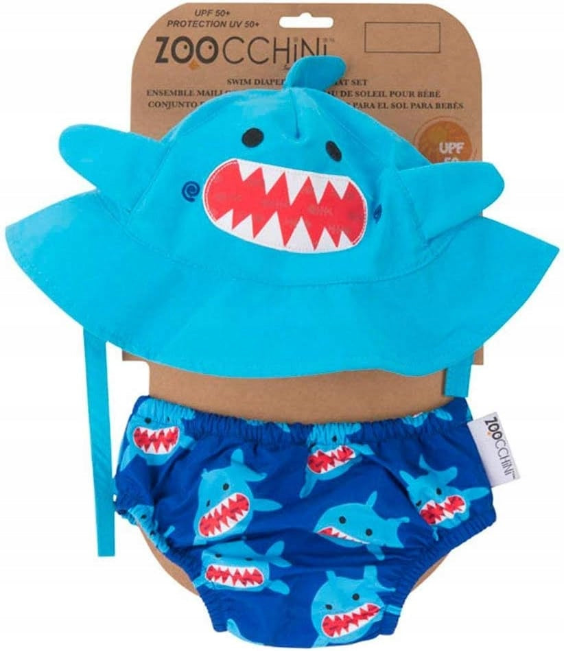 ZOOCCHINI couche de bain + chapeau 3-6 mois