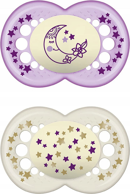 MAM NIGHT succhietto calmante x2 16m + scatola LATTICE