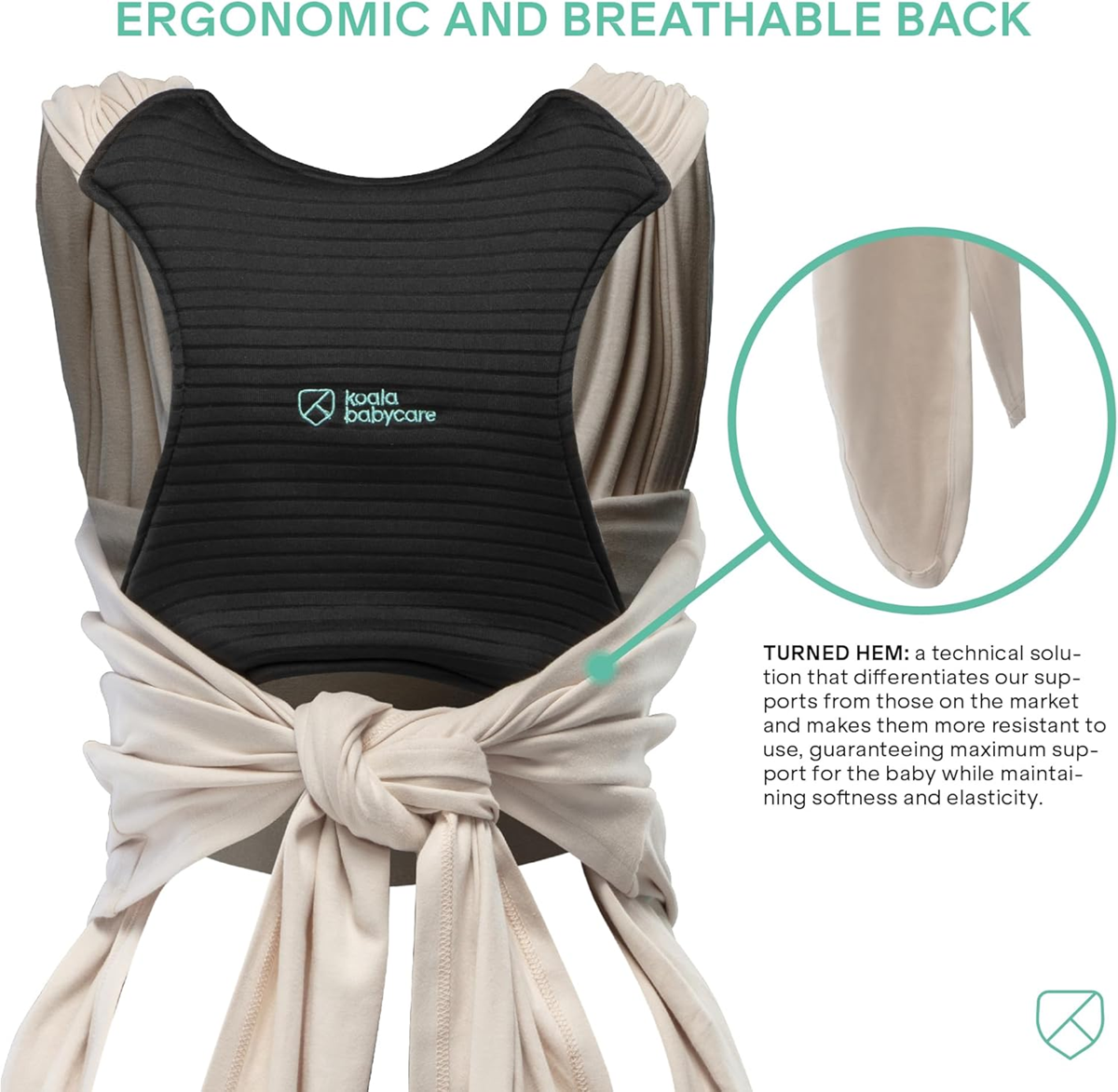 KOALA BABYCARE fascia elastica per il trasporto fino a 15 kg