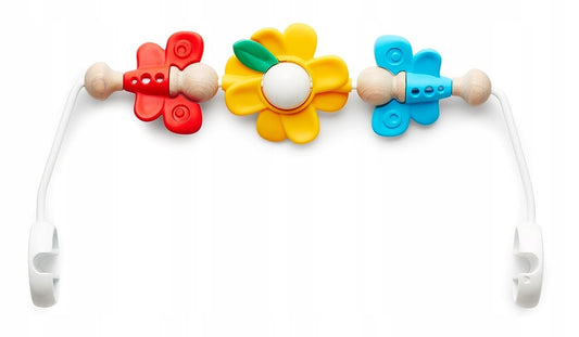 BABYBJORN Flying Friends bară din lemn și plastic pentru balansoar 31 cm