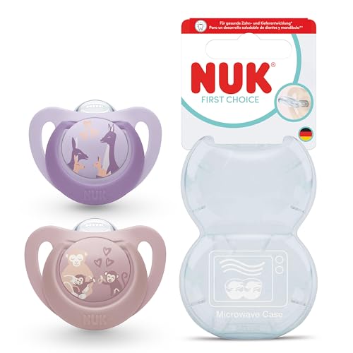 NUK First Choice силиконов успокояващ биберон x2 6-18m