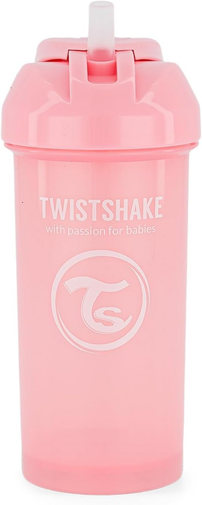 TWISTSHAKE Bicchiere Antigoccia con Cannuccia 360 ml 6 m+