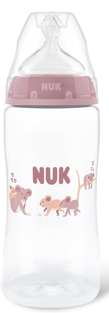 NUK First Choice+ fľaša 300 ml cumlík M stredný prietok ukazovateľ teploty