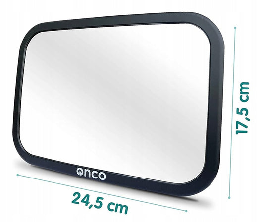 ONCO lusterko samochodowe do obserwacji dziecka 17,5 x 24,5 cm