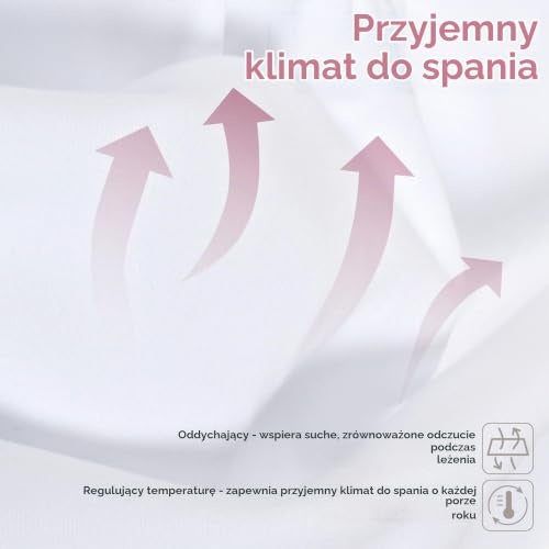 Babybay Deluxe Organic – grafika białego prześcieradła na materacu