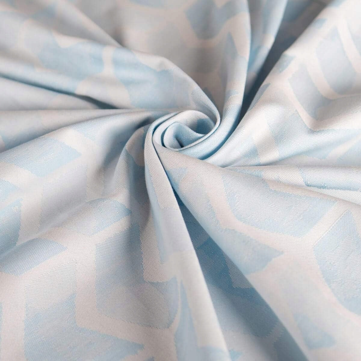 HOPPEDIZ chusta kółkowa do noszenia dziecka, jasnoniebieski wzór, 100% bawełna, 200x70