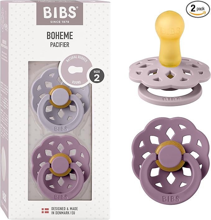 BIBS BOHEME sugnappar 2-pack naturgummi 6+