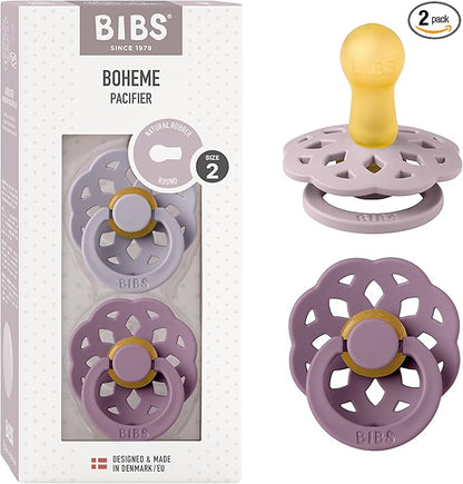 BIBS BOHEME sugnappar 2-pack naturgummi 6+