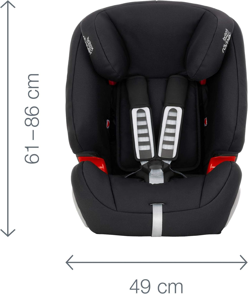 BRITAX ROMER EVOLVA 1-2-3 fotelik samochodowy 9-36kg gr 1/2/3