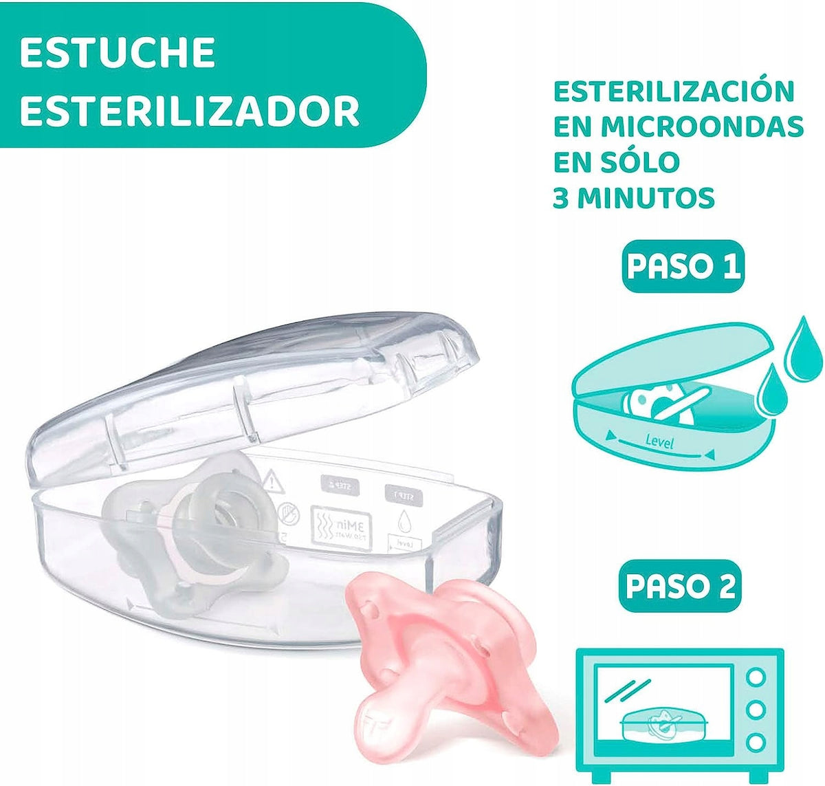 CHICCO PhysioForma suzetă x2 0-2m MINI SOFT