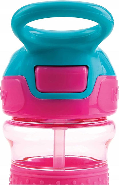 NUBY Flip-it Cup tritanowy kubek niekapek ze słomką i ustnikiem 3 l+ 360 ml