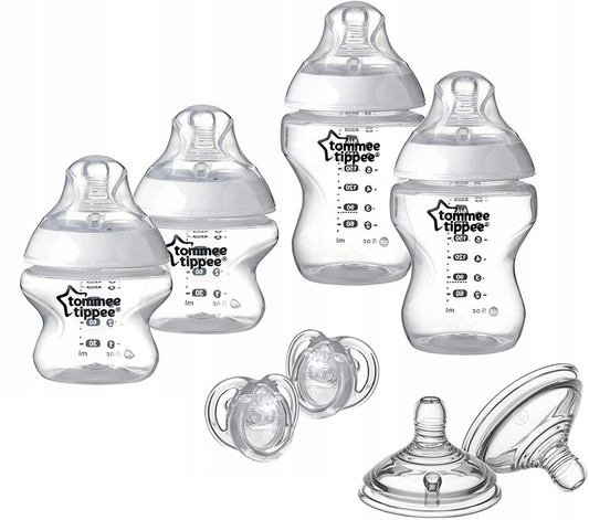 TOMMEE TIPPEE startpakke med flasker, sutter 8 dele
