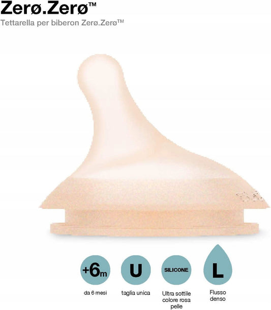 SUAVINEX Zero Zero θηλή μπιμπερό x2 6m+