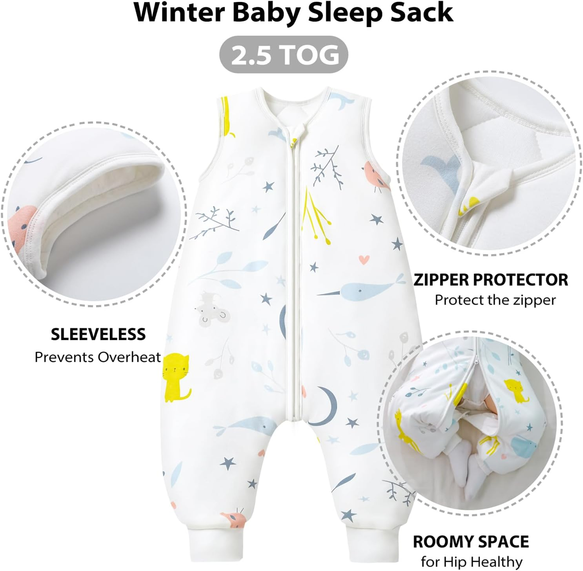 Saco de dormir MOSEBEARS 2,5TOG 6-18 meses