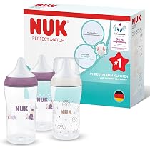 NUK Perfect Match anti-kolikflaskor 260 ml 3m+ x3