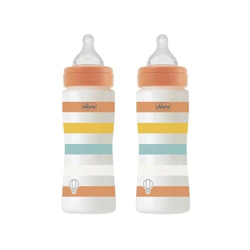 CHICCO Perfect Easy butelki 330 ml szybki przepływ 2 szt. – zdjęcie 1