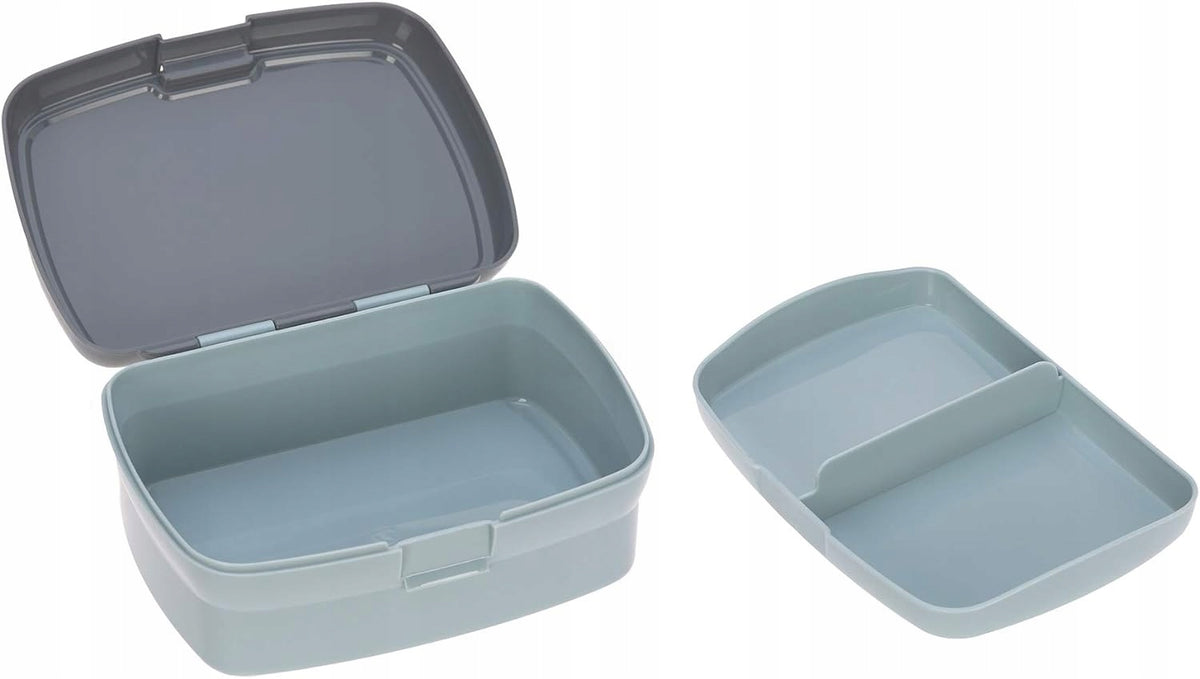 LASSIG zestaw śniadaniowy BIDON śniadaniówka z lunchboxem i wyjmowanym pojemnikiem na przekąski