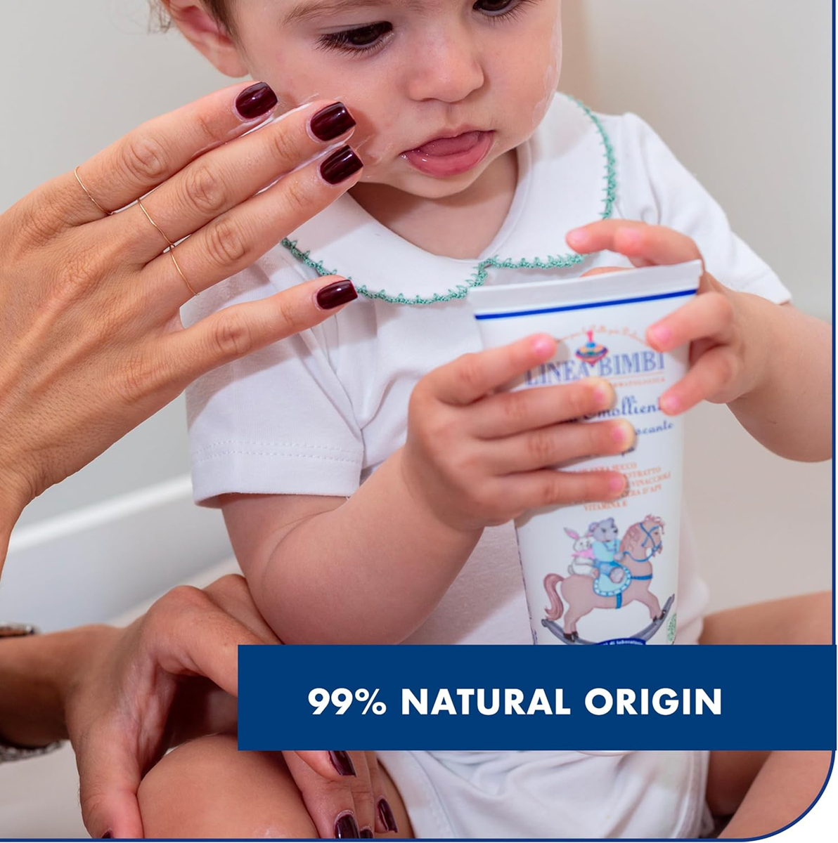 HELAN Linea Bimbi fugtgivende og beskyttende creme til babyens krop og ansigt 100 ml