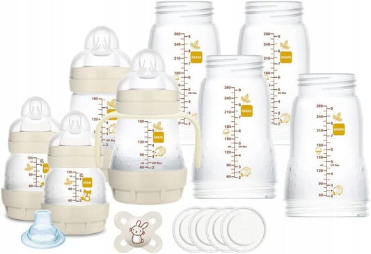 MAM zestaw startowy Easy Start Anti-Colic XXL 11el. zestaw butelek antykolkowych 130 ml i 160 ml ze smoczkami