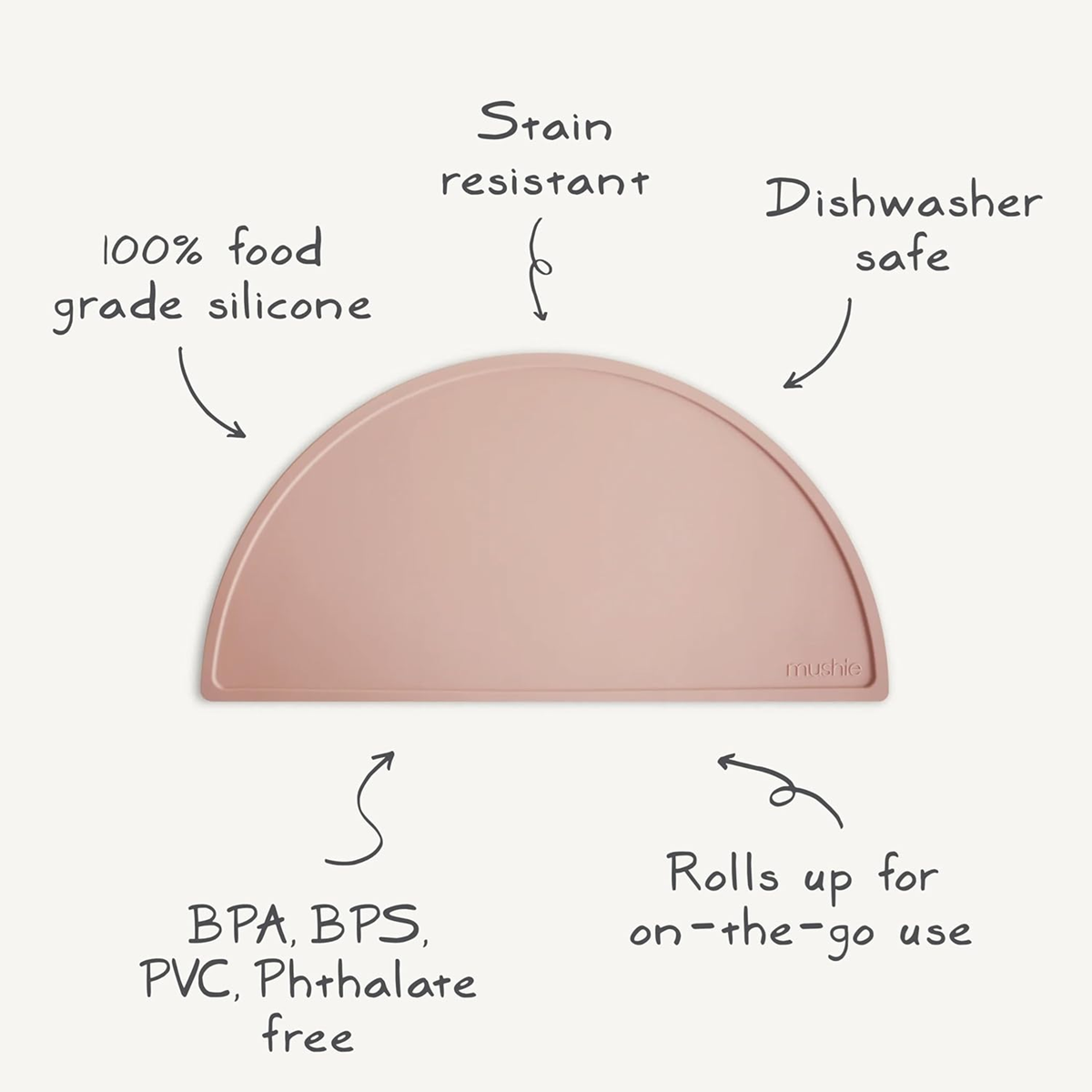 MUSHIE tovaglietta in silicone tappetino per piatto