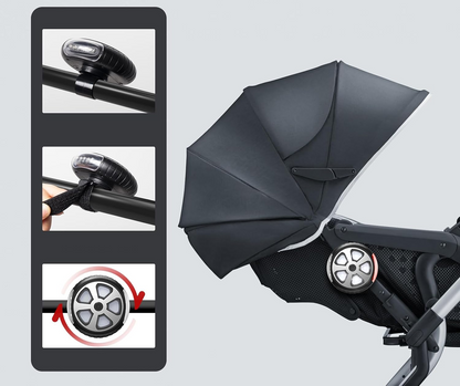 AIWORTHY IP65 vodotesná osvetľovacia lampička na kočík 8 cm, 1 kus
