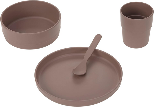 LASSIG set di stoviglie senza melamina Choco