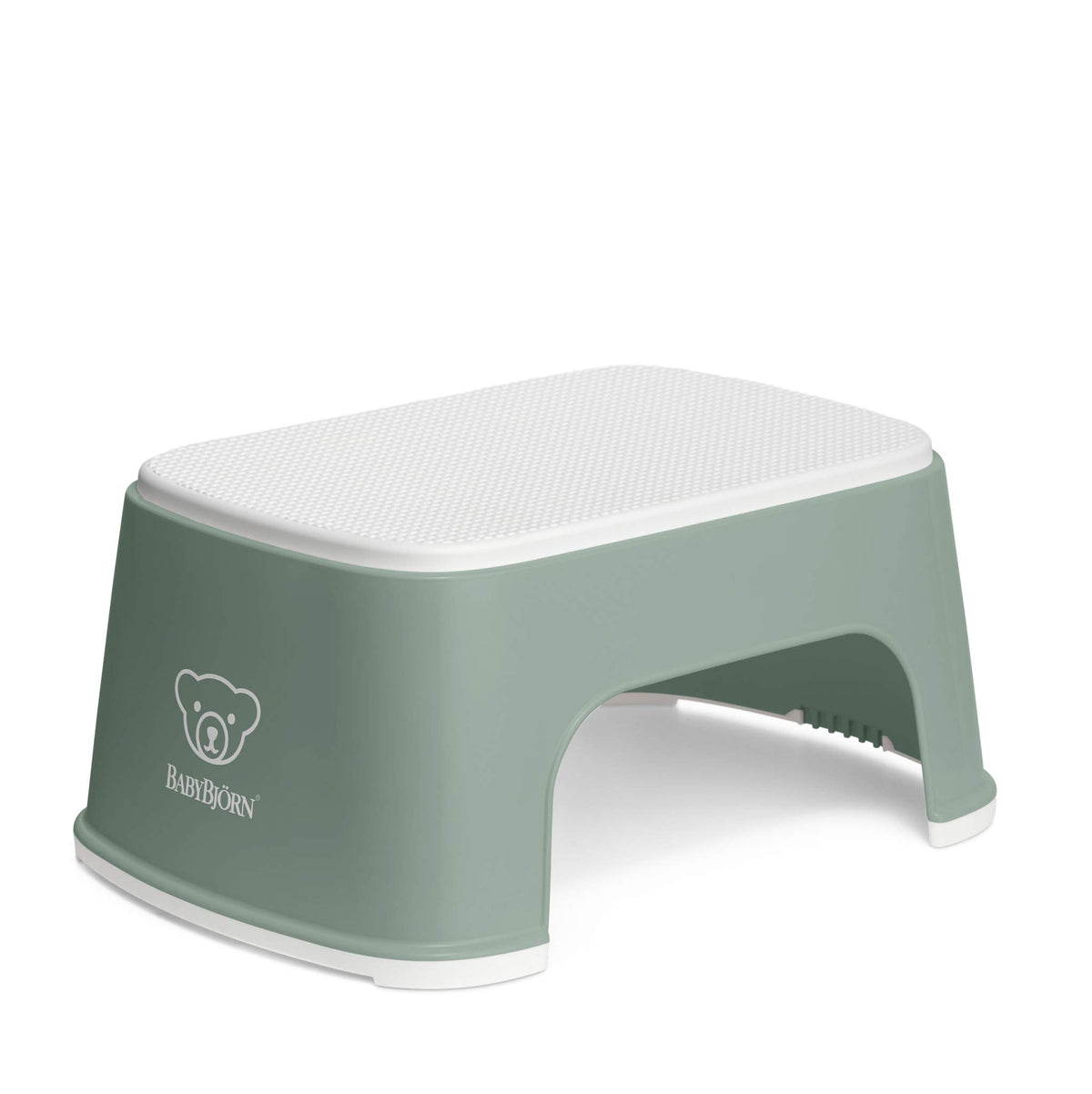 BabyBjörn Step Stool antislip opstapje voor kinderen groen-wit