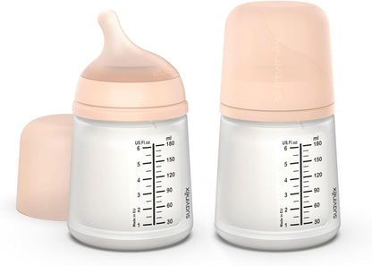SUAVINEX fľaša ZERO ZERO 180 ml x2 Adaptable Flow (A)