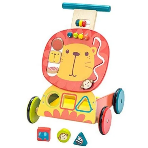 LABEBE carrello in legno LEONE 34 x 30,5 x 44,5 cm 1-3 anni