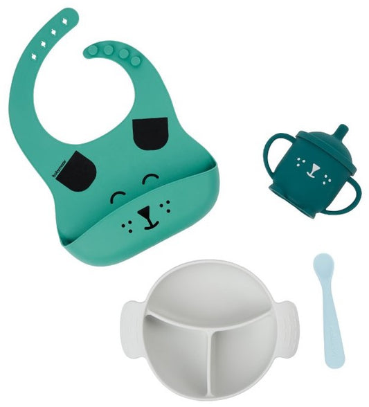 BABYMOOV LEARN'ISY Geschirr-Set 15-24 Monate Silikon