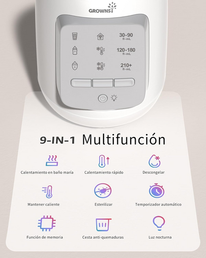 GROWNSY 9 in 1 scaldabiberon e scaldavasi con illuminazione