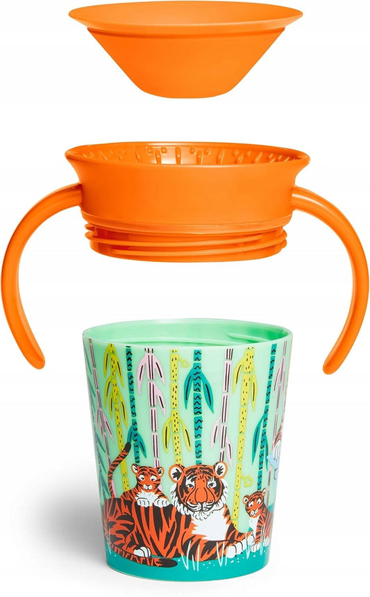 MUNCHKIN WildLove ΠΟΤΗΡΙ ΧΩΡΙΣ ΔΙΑΡΡΟΕΣ στόμιο 360° 177 ml ΤΙΓΡΗΣ 1 τεμάχιο